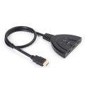 3 puertos de cerdo Tail HDMI 1080p Switch Splitter Switcher HUB Box Cable para TV HDTV DVD PS3 Xbox 360 Caja de cable